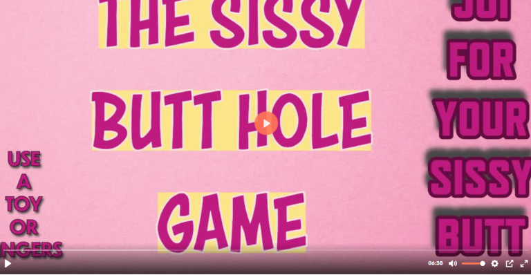 The Sissy Butthole Game