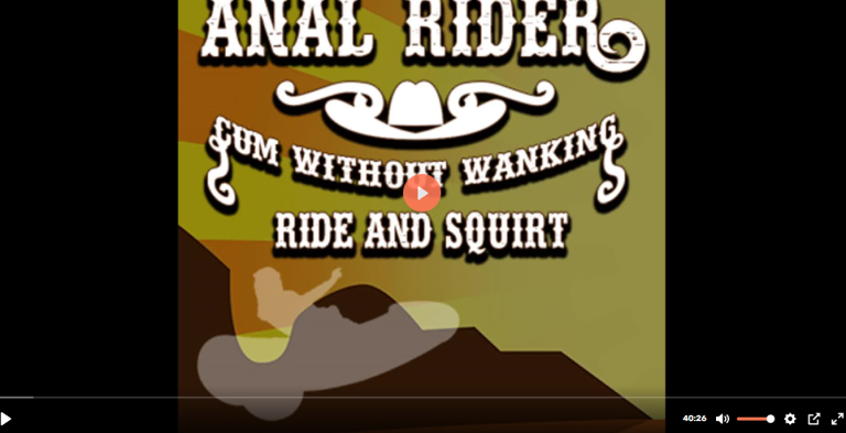 Anal Rider Cum without wanking Ride and Squirt