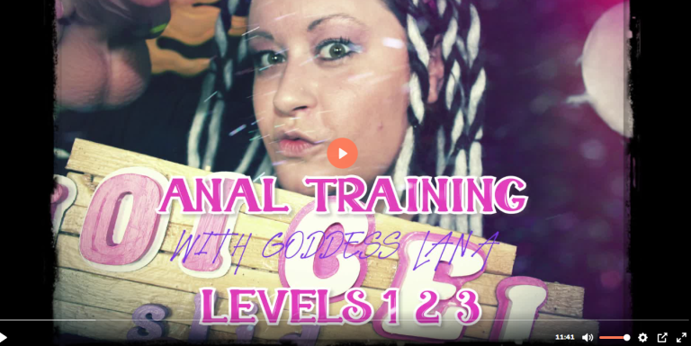 Anal Training with Goddess Lana 1 2 3