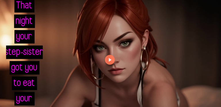 That night your step-sister got you to eat your cummies SO HOTT