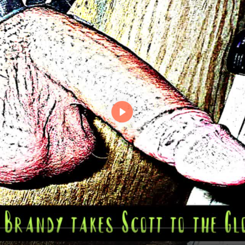 Shemale Brandy takes Scott to the Glory Hole