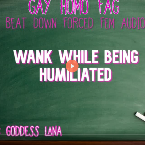 Wank while being Humiliated GAY HOMO FAG AUDIO